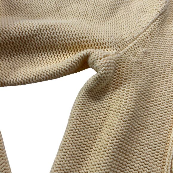 Talbots Butter Yellow Cable Knit Pullover Sweater Sz M Preppy Soft - Picture 3 of 8